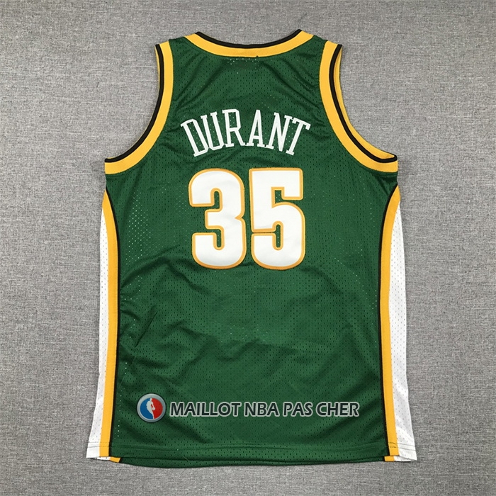 Maillot Enfant Seattle Supersonics Kevin Durant NO 35 Mitchell & Ness 2007-08 Vert